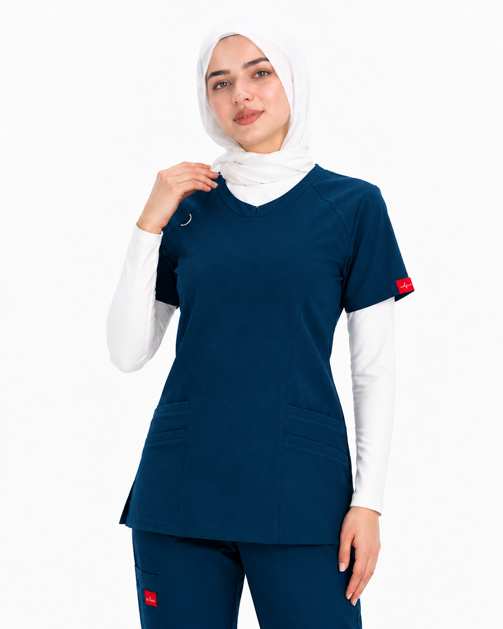 Female scrub - Light navyblue