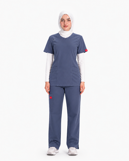 Female scrub - Gray (Premium)