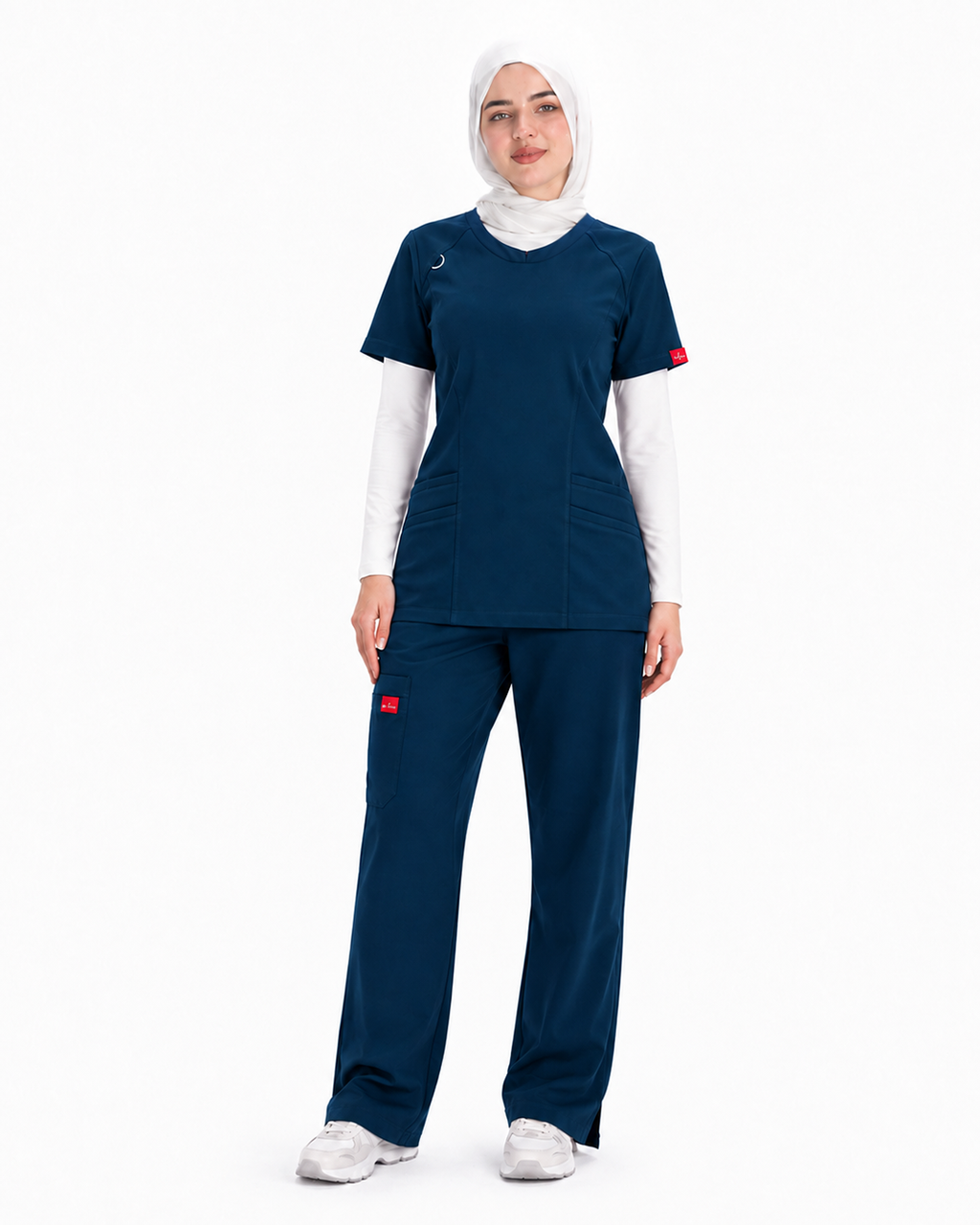 Female scrub - Light navyblue