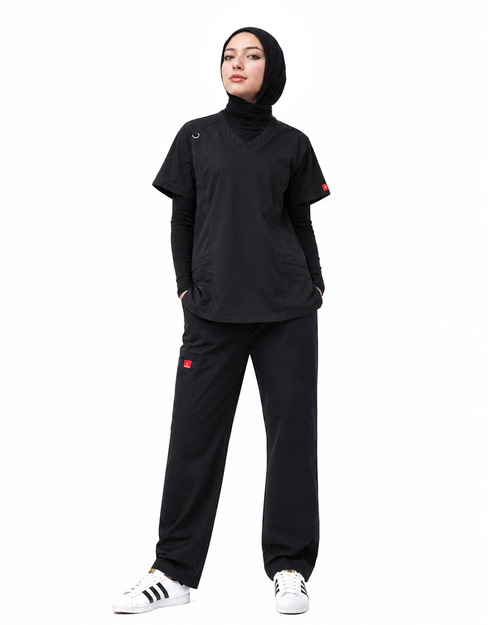 Female Scrub - Black