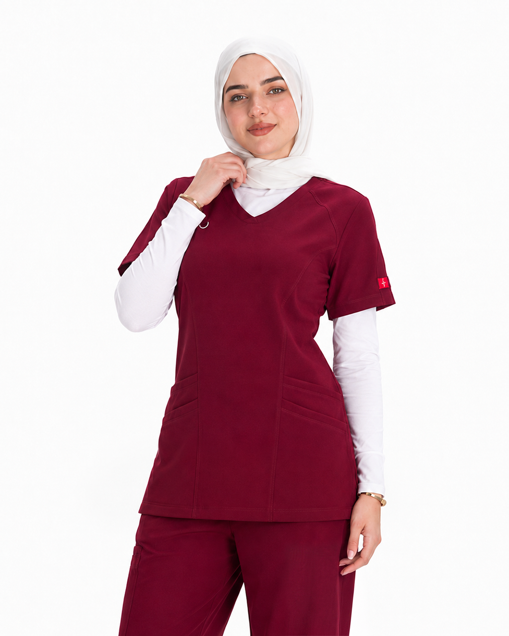 Female scrub - Burgundy (Standard)