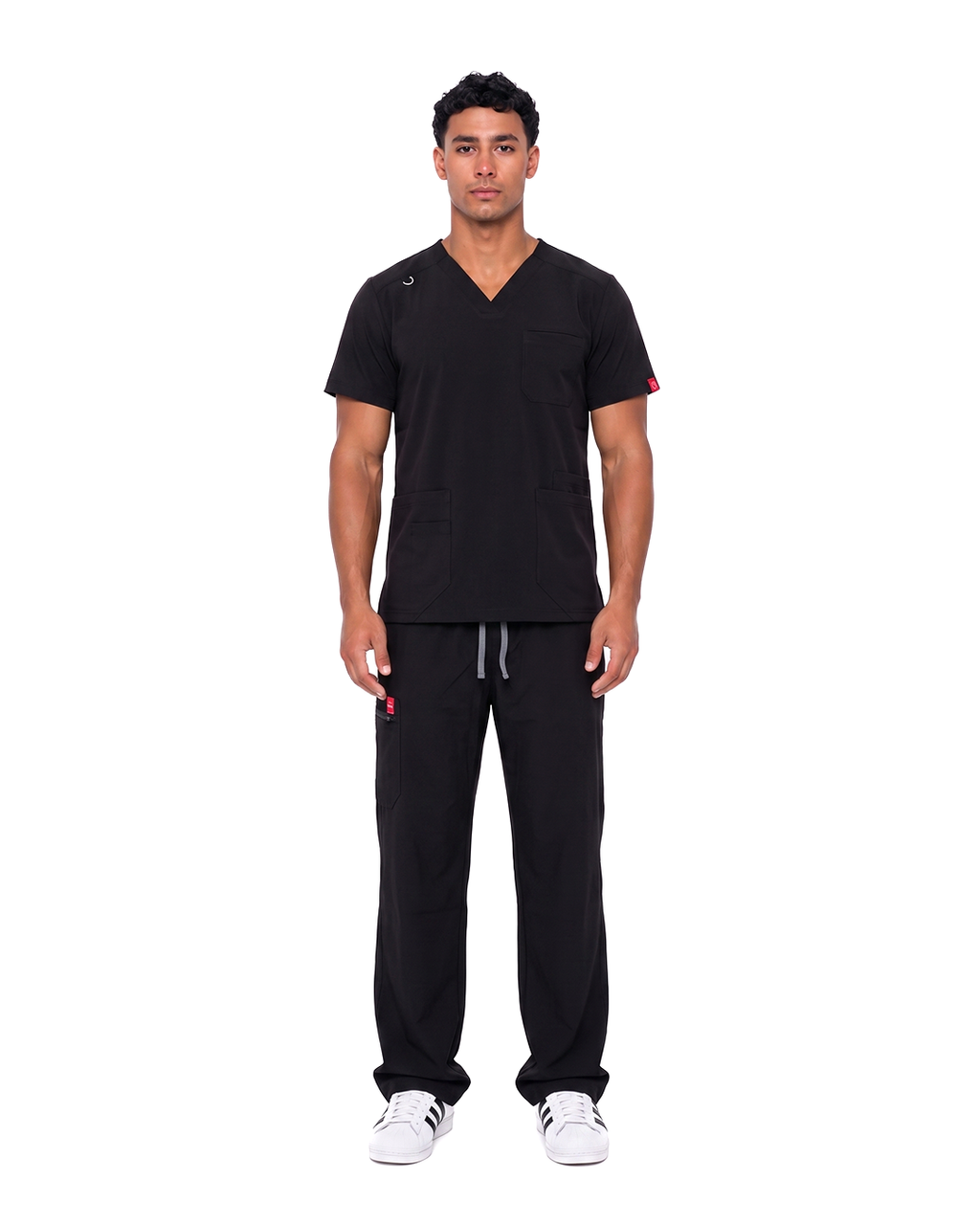Male scrub v shape - Black (Premium)