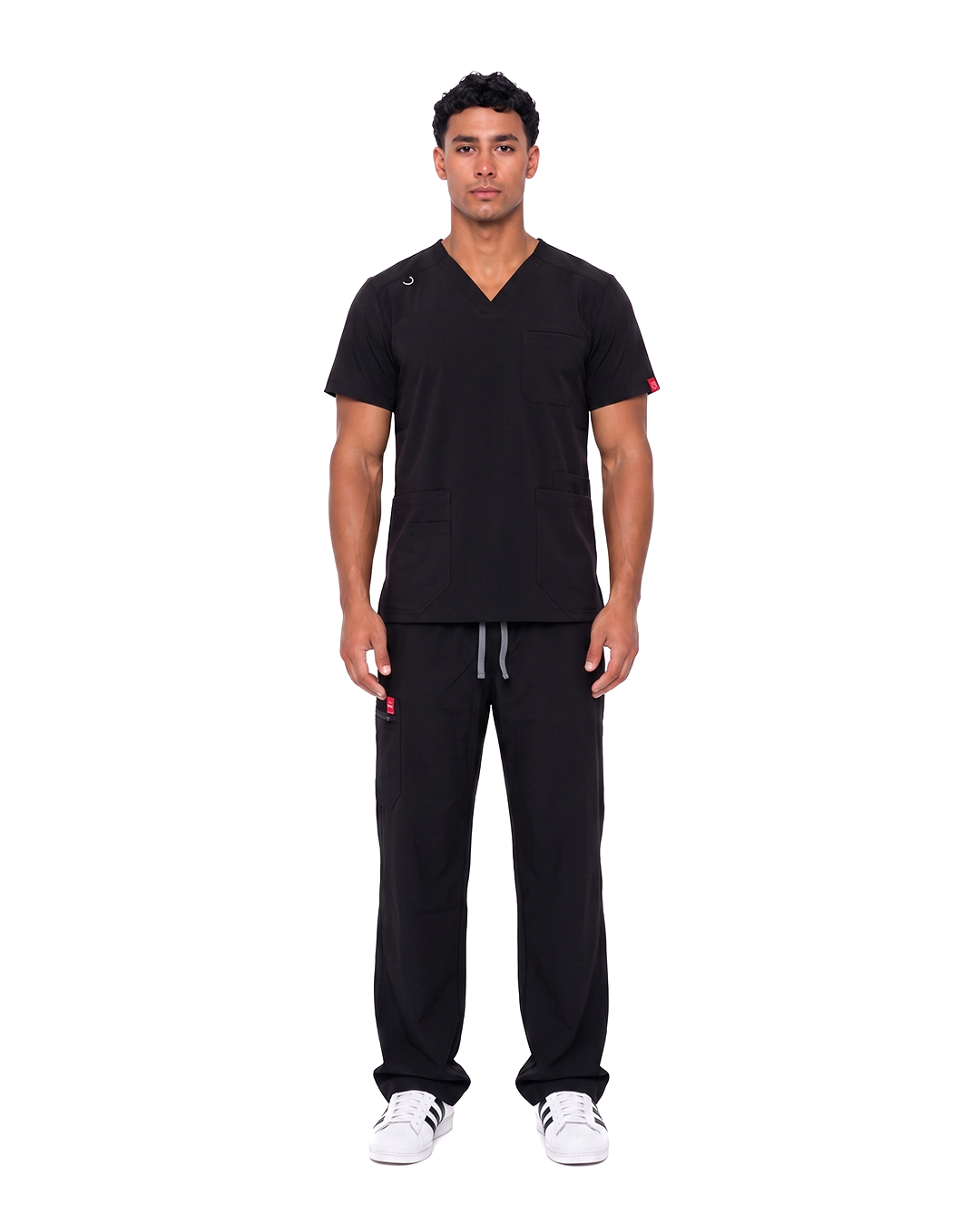 Male scrub v shape - Black (Premium)