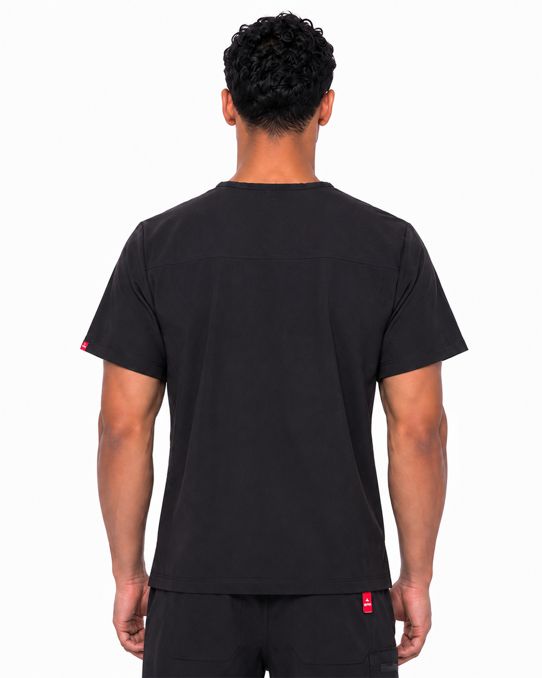 Male scrub v shape - Black (Premium)