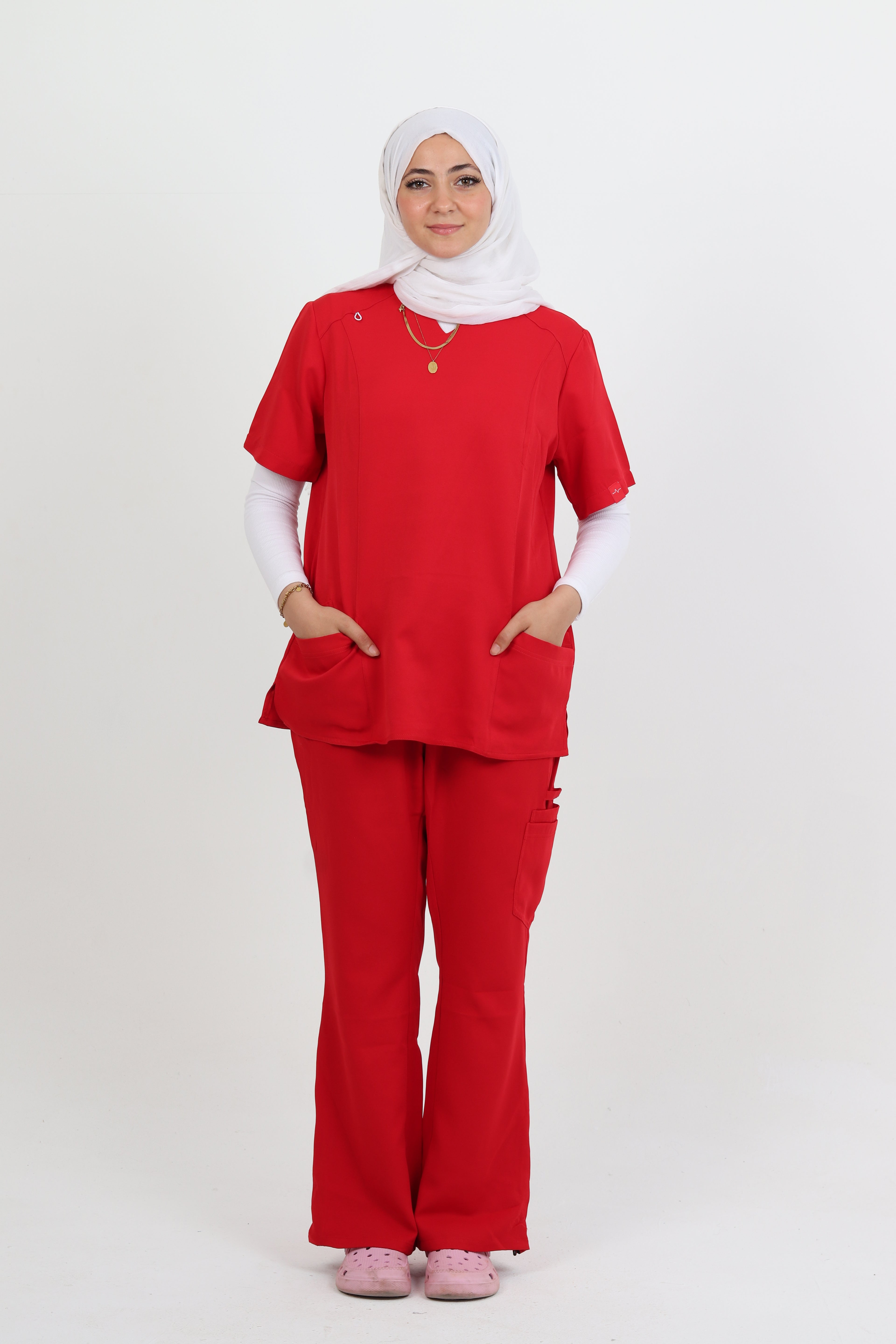 Female Scrub - Bloody Red