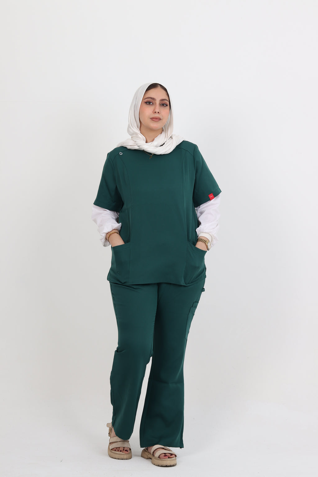 Female Scrub - Dark Green