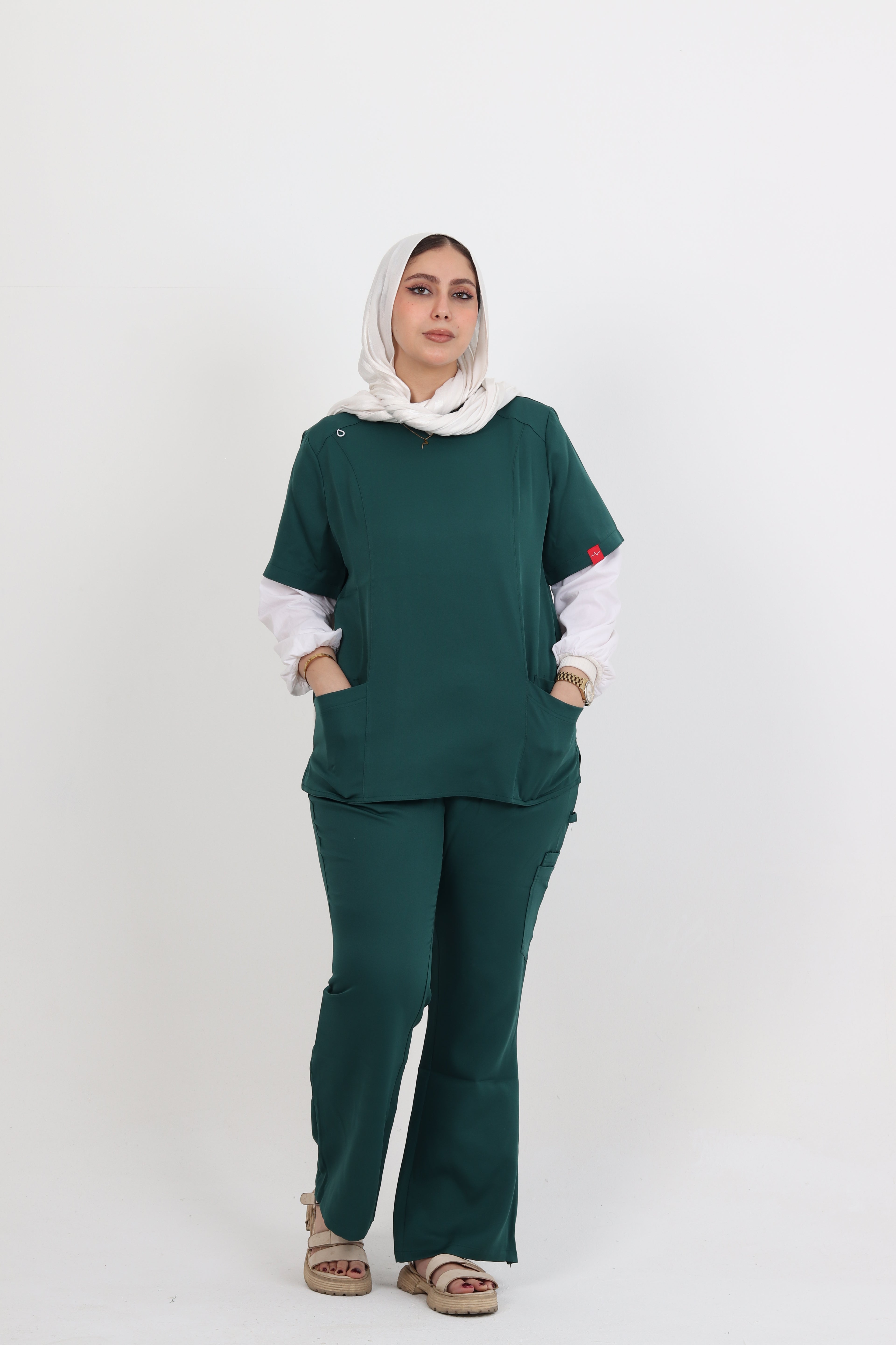Female Scrub - Dark Green
