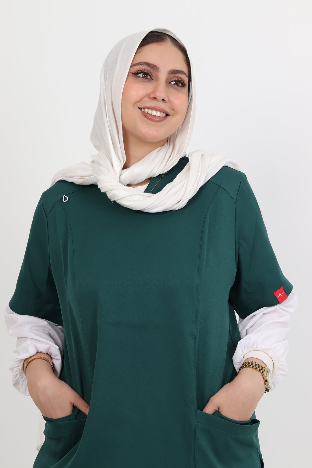 Female Scrub - Dark Green